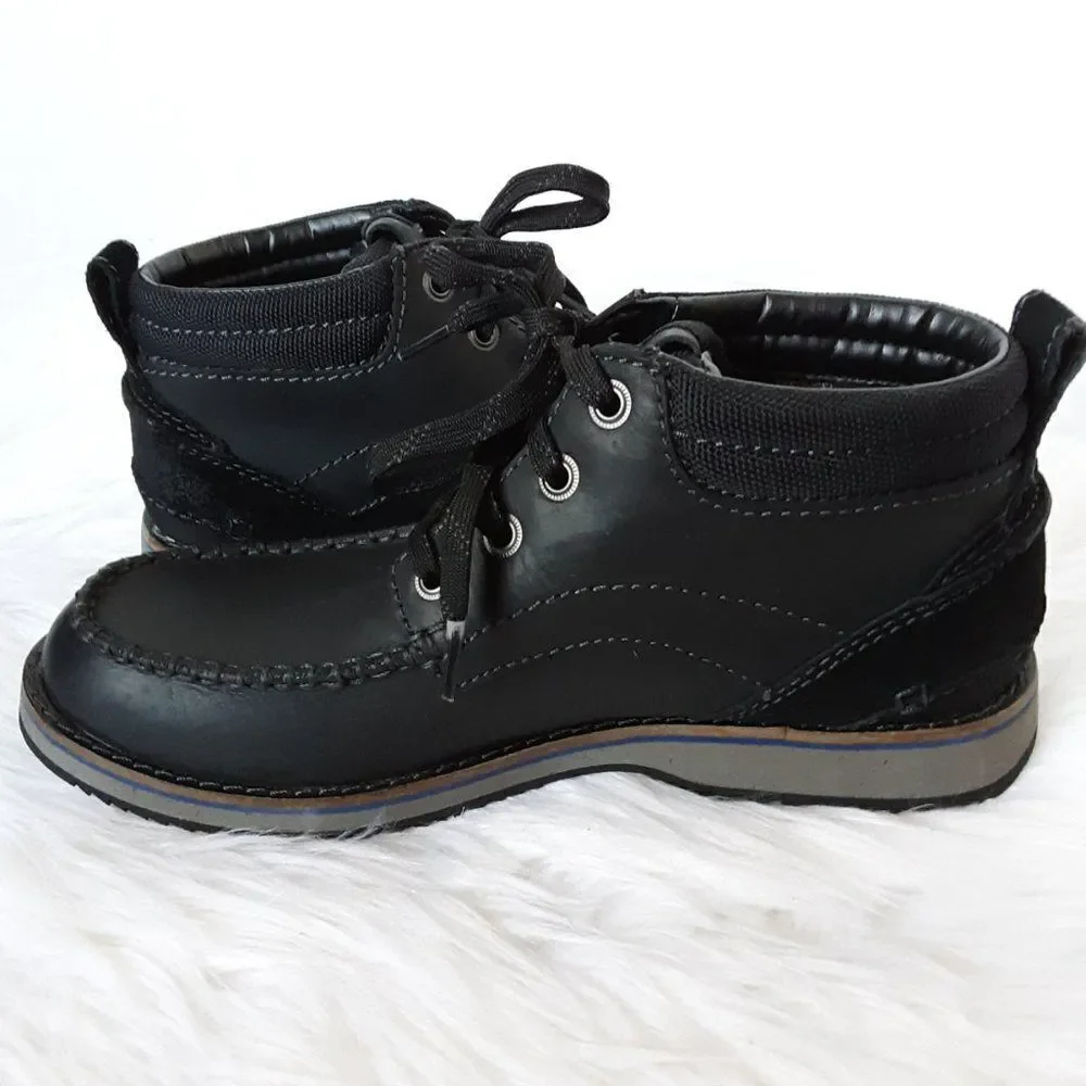 Clarks Chukka Boots Men's size US 7.5M Nubuck Leather Black